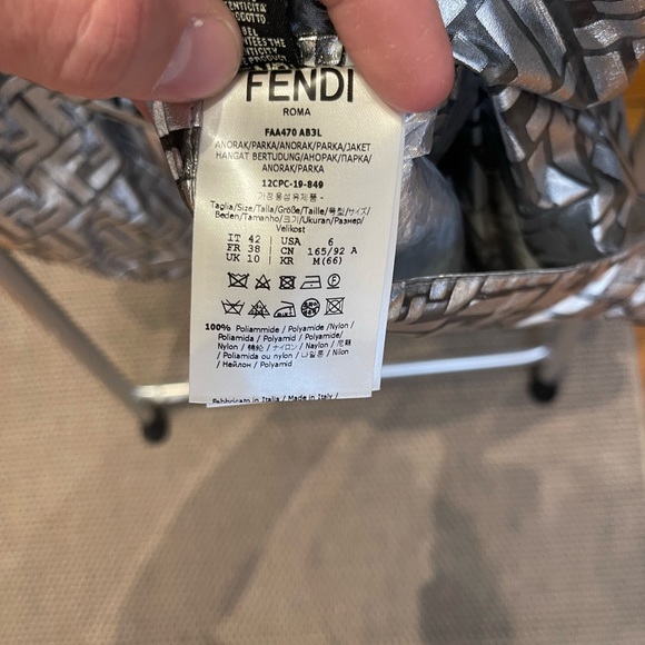 100% Autherntic NIcki Minaj Fendi collab UNISEX RAIN JACKET (42) - Picture 5 of 7